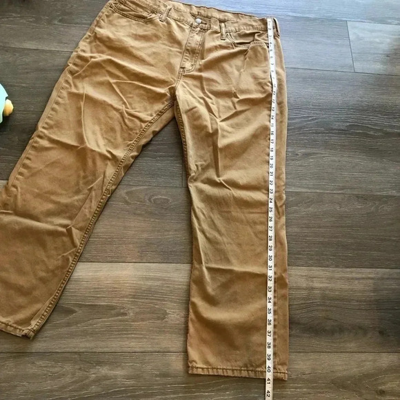 Levi’s 541 Athletic Taper Fit 5 Pocket Twill Tan Khaki Pant Size 40 - Picture 4 of 13